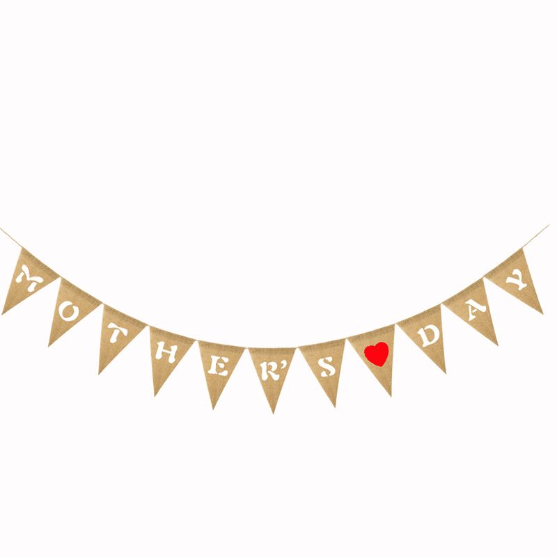 Happy Mothers Day Banner Bunting Party Hanging Garland Decoration Mum Supplies