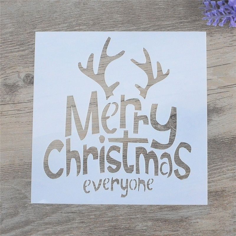 Stencil Buon Natale.Acquista Fai Da Te Di Stesura Di Stencil Di Buon Natale La Pittura Murale Scrapbooking Che Timbra Lalbum Decorativo Di Carta Da Goffratura A 0 35 Dal Templatehouse Dhgate Com