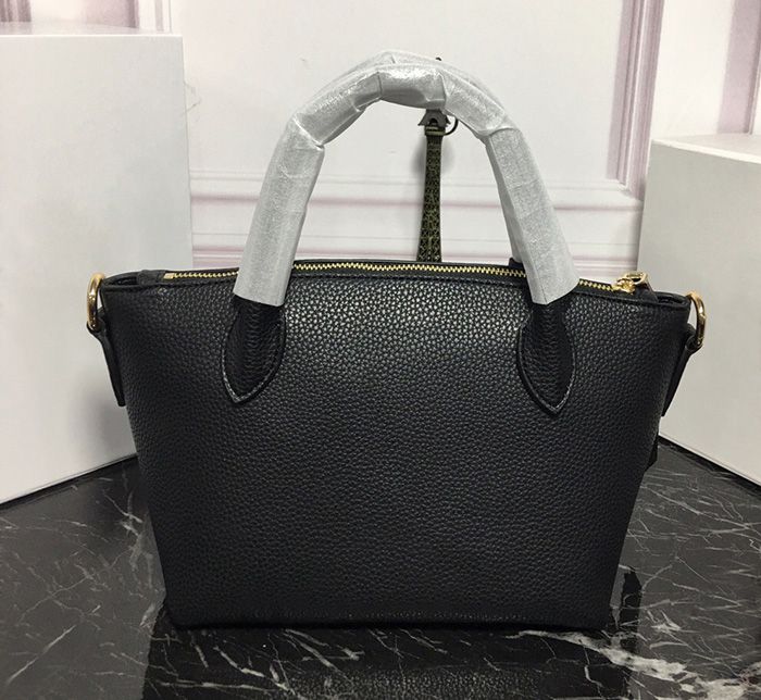 black leather designer purse