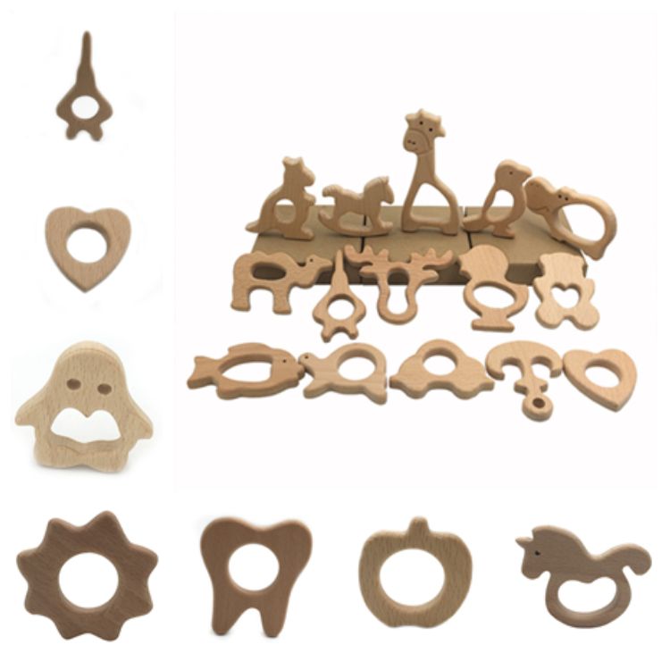 wooden teethers