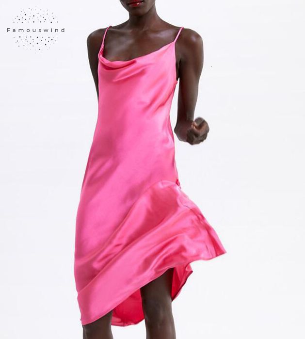 pink camisole dress