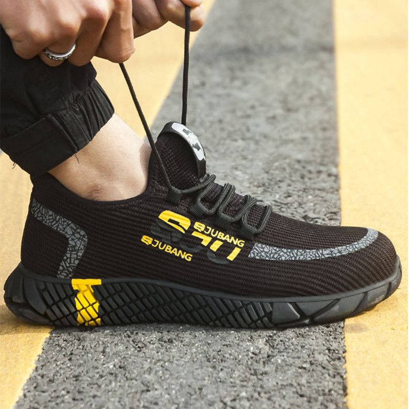 breathable mesh safety shoes