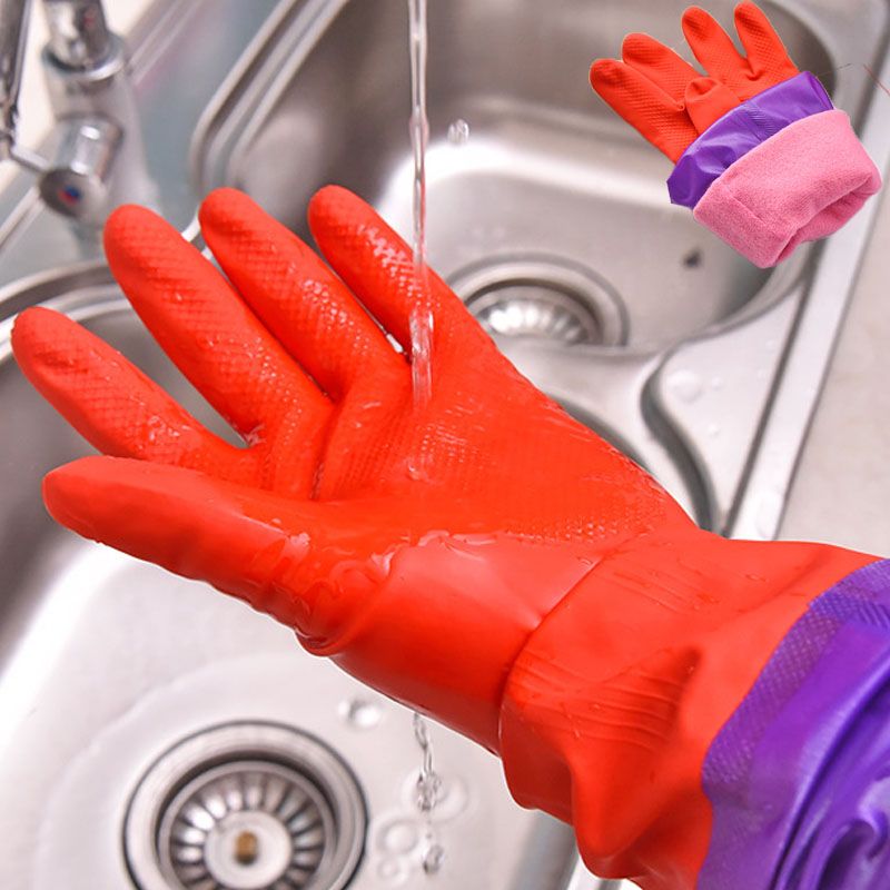 long sleeve rubber gloves