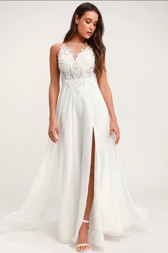 dress maxi white