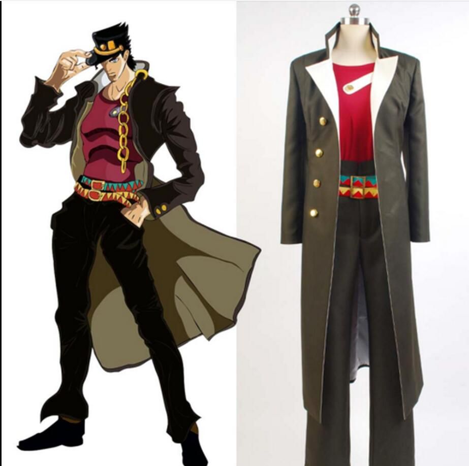 Crusaders Bizarre Adventure Stardust JoJo Jotaro Kujo Uniforme Cosplay