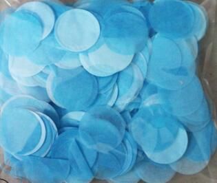 ensemble de confettis bleu