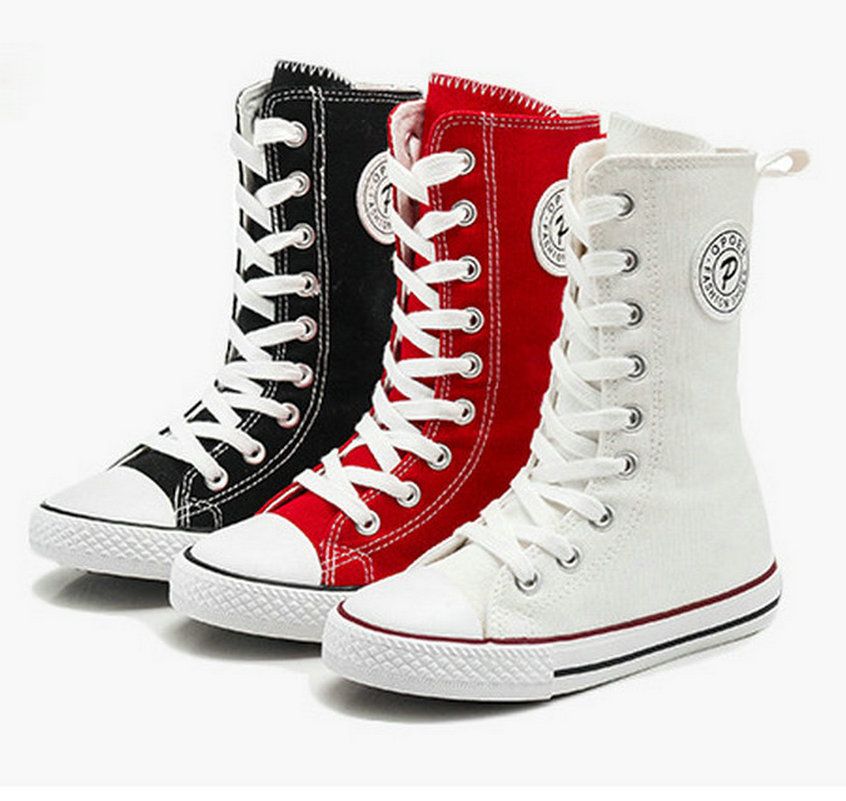 scarpe da ginnastica alte bianche