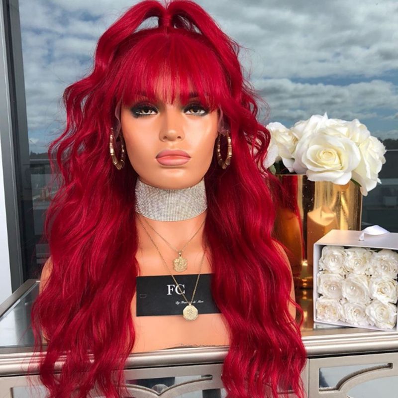 lace front wigs with bangs