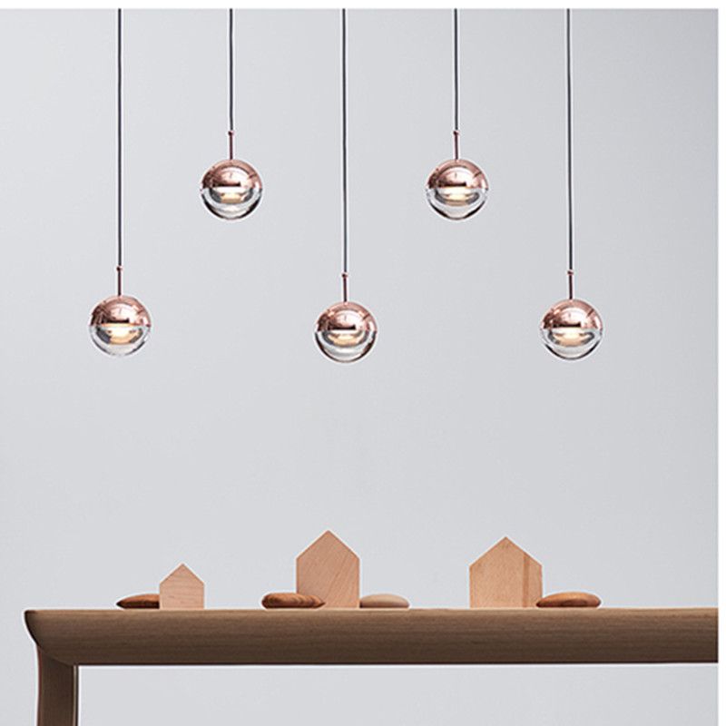 black and rose gold ceiling light