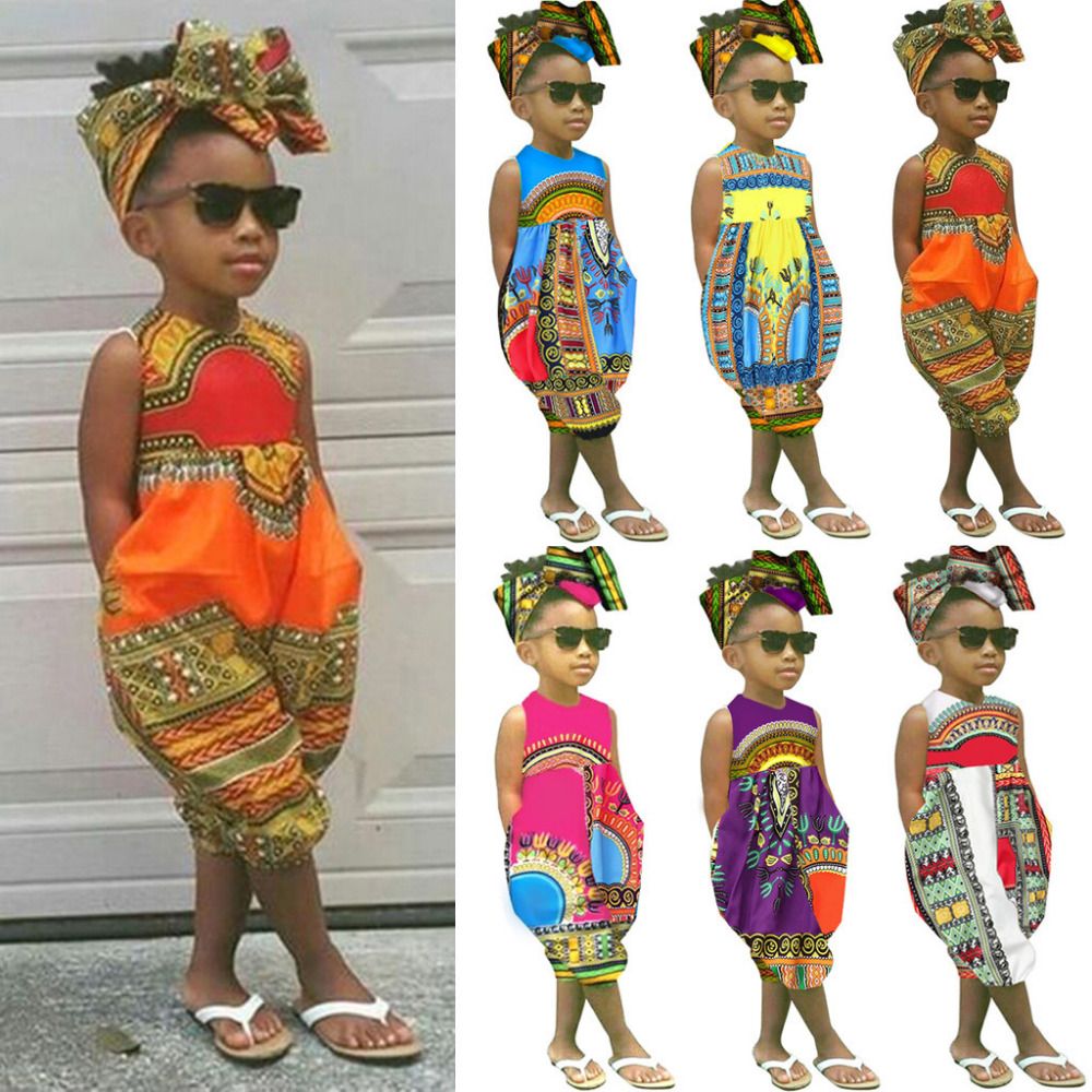 ligero Desigualdad hacer clic 2019 sin mangas mameluco africano niño recién nacido niños bebé niña trajes  ropa estampado mameluco mono
