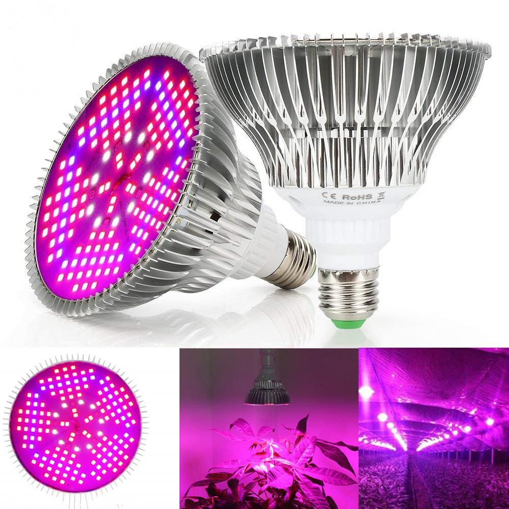 100W 80W E27 LED Grow Light Red Blue UV IR LED Growing Lamp For Hydroponic Plant