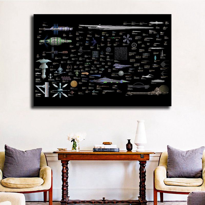 2019 Star Trek The Space Of Ships Hd Wall Art Canvas Poster And
