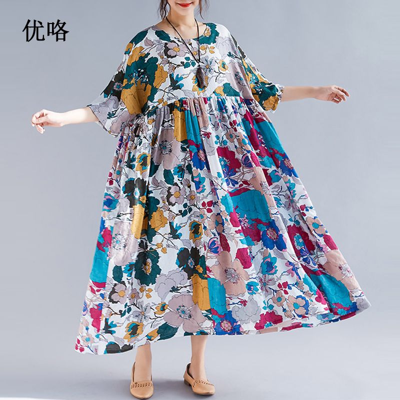 plus size cotton dresses cheap