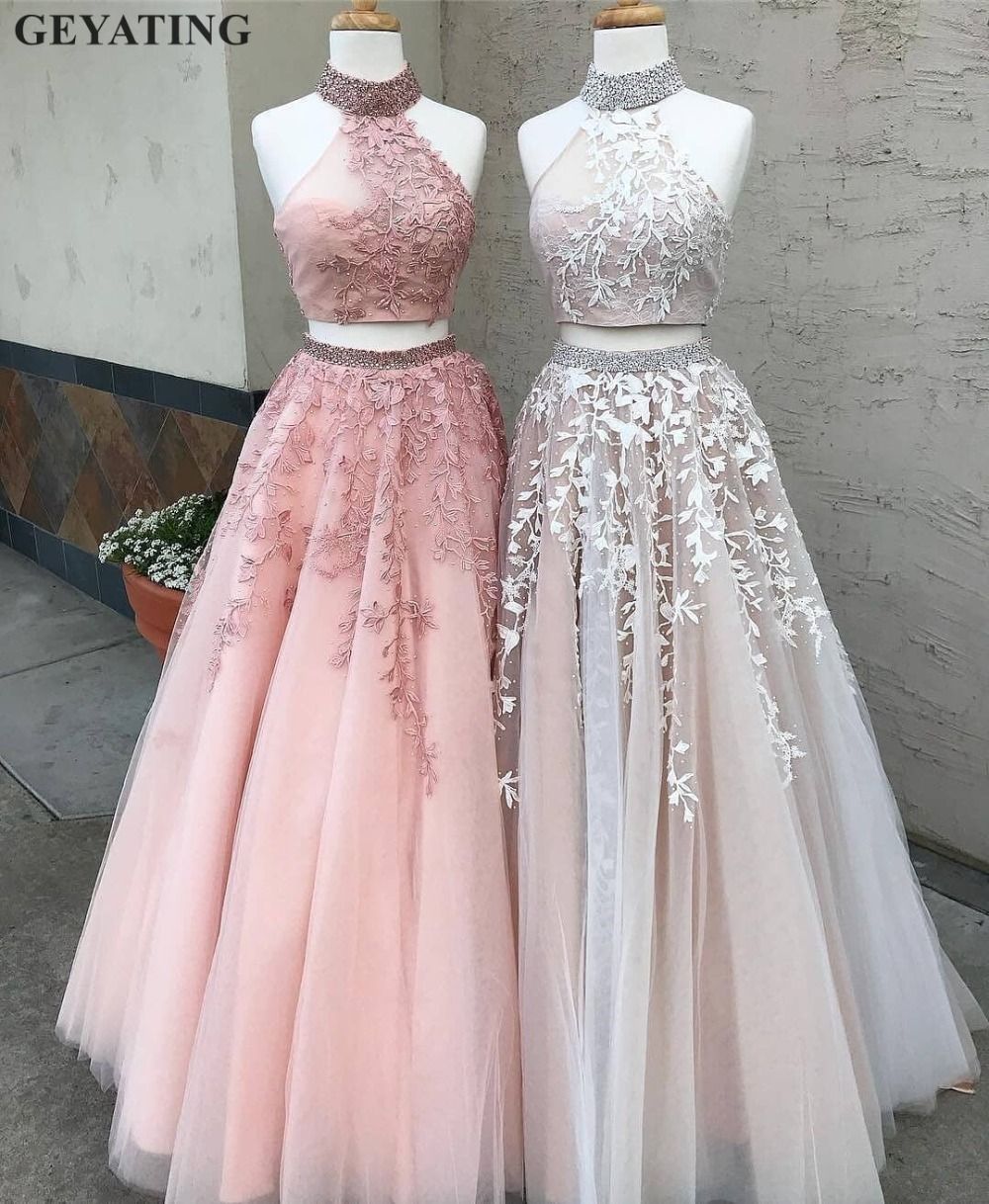 vestido de gala rosa