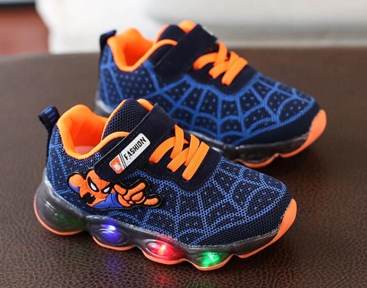 boys spiderman trainers