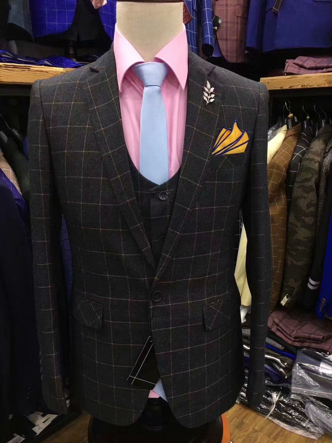 Traje cuadrado hombre Clearance