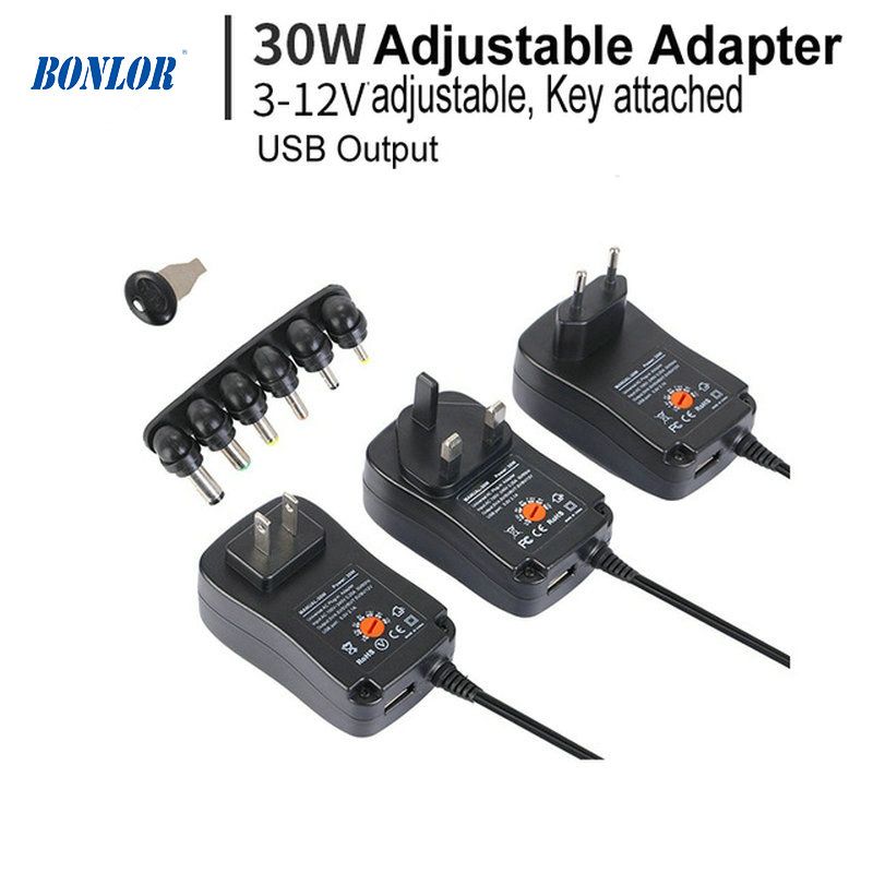 4.5V 9V 6V 7.5V Adaptateur Universel dalimentation 30W AC//DC 3V 12V 1.5A r/églable