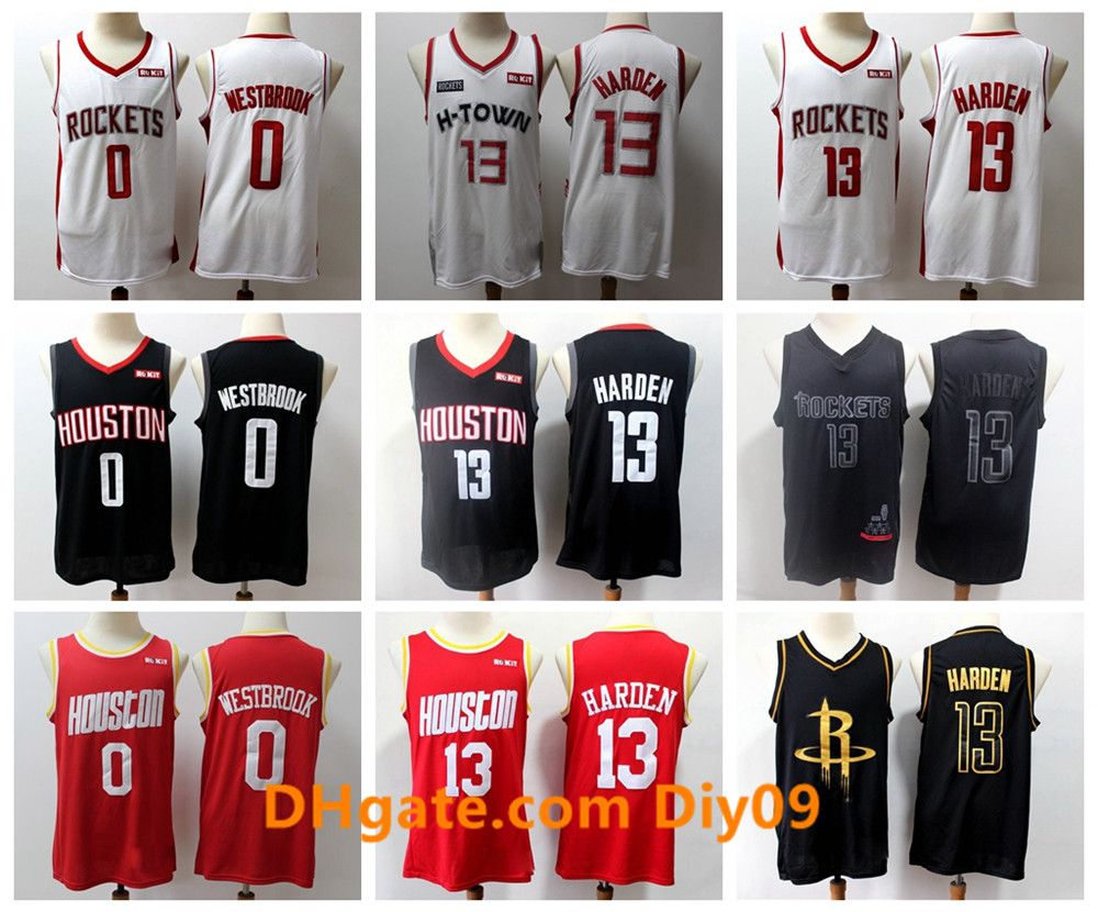 russell westbrook throwback rockets jersey