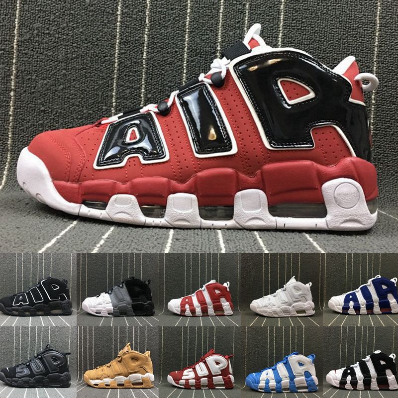 nike uptempo 96 femme blanche