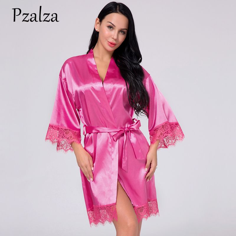 plus size silk robe cheap