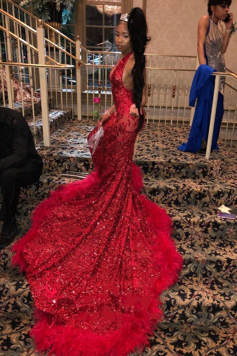 prom dresses in red