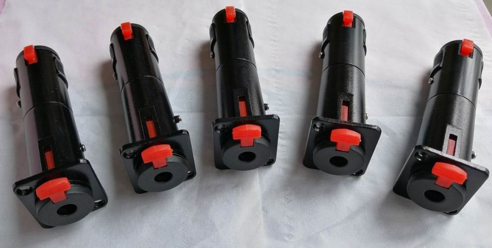 2020 Stereo 1/4 Locking Jack Panel Mount Connector 6.35 Mm Female Jack