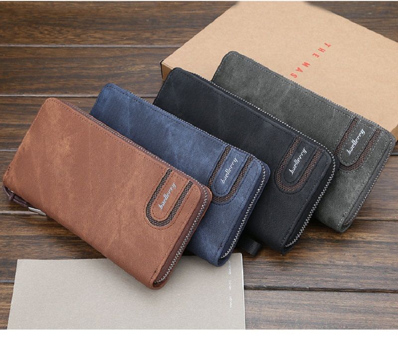 Card holder Leather Wallet men Long Design Quality passport cover Fashion Casual