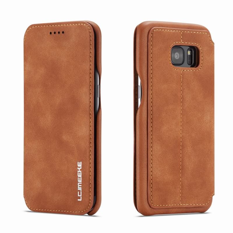 Melhor Atacado Para Samsung S7 Capa Flip Carteira Coque Samsung Galaxy S7  Edge Case Design De Couro Livro De Negócios De Luxo Retro Para Samsung S7 A  $90,19 | DHgate.Com