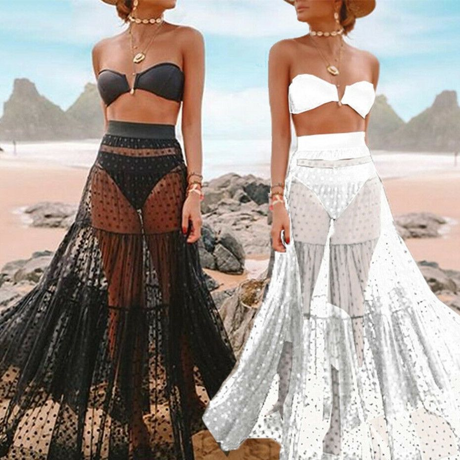 mesh skirt swimsuit cover up