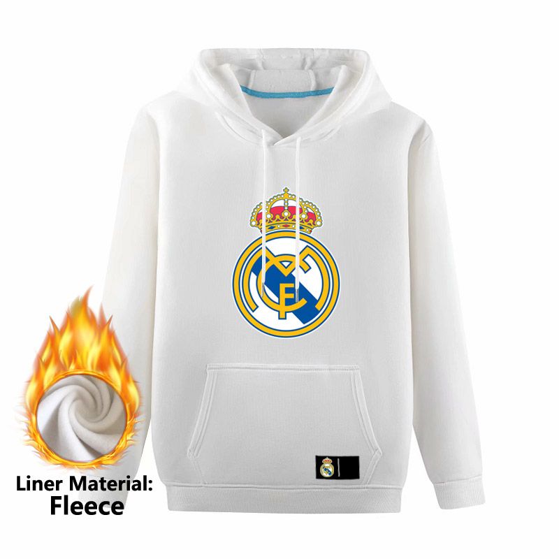 Real Madrid para hombre Sudadera capucha capucha, el Real Madrid de fútbol sudaderas con