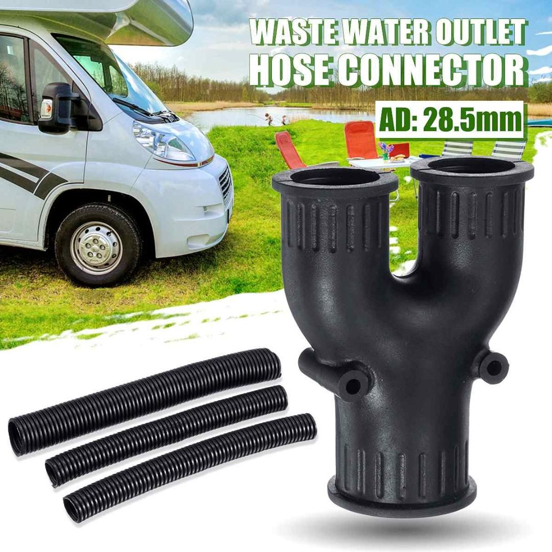 Kitchen Faucets Motorhome Caravan Car Accessories Waste Water 3 Outlet Hose  Drain Pipe Connector Basin Set From Starch, $44.17