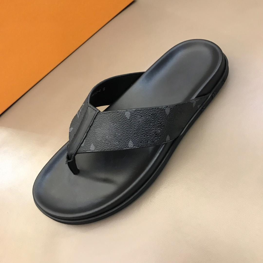 Men Slippers Casual Flip Flops With Logo Slipper Fashion Male Shoe