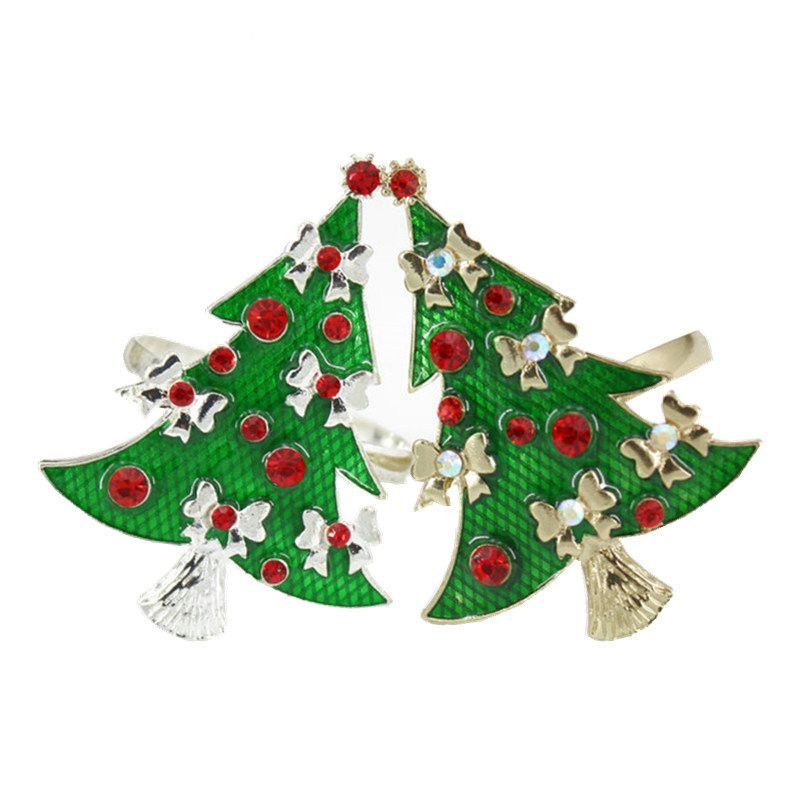 Acquista Albero Di Natale Verde Da Sposa Anelli Di Tovagliolo Doro Holder Silver Metal Materiale Tovagliolo Buckles Il Regalo Di Natale Ristorante Hotel Xy 190 640 A 1 92 Dal Xieming19831007 Dhgate Com