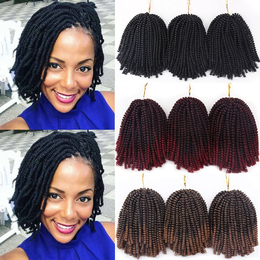 2020 Kinky Twist Crochet Braids Hair Extension Crochet Fluffy
