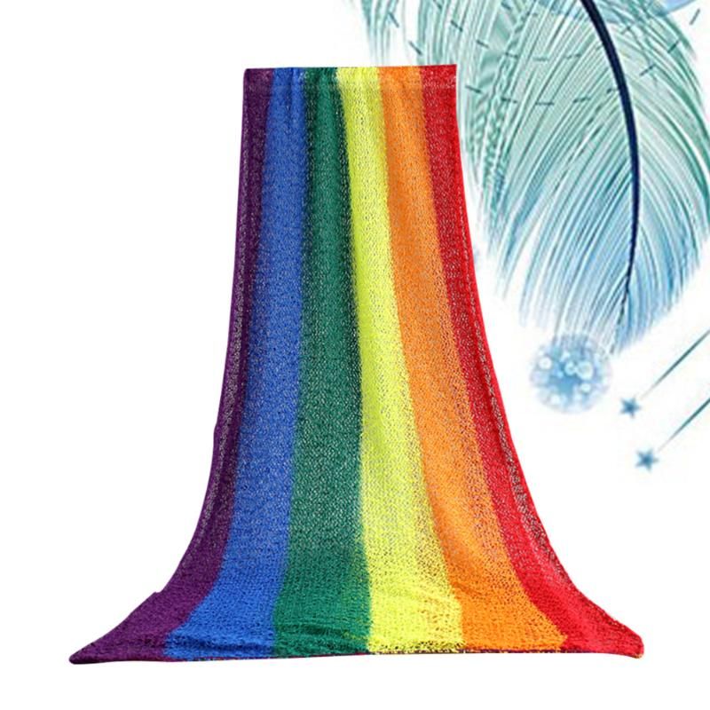 rainbow swaddle blanket