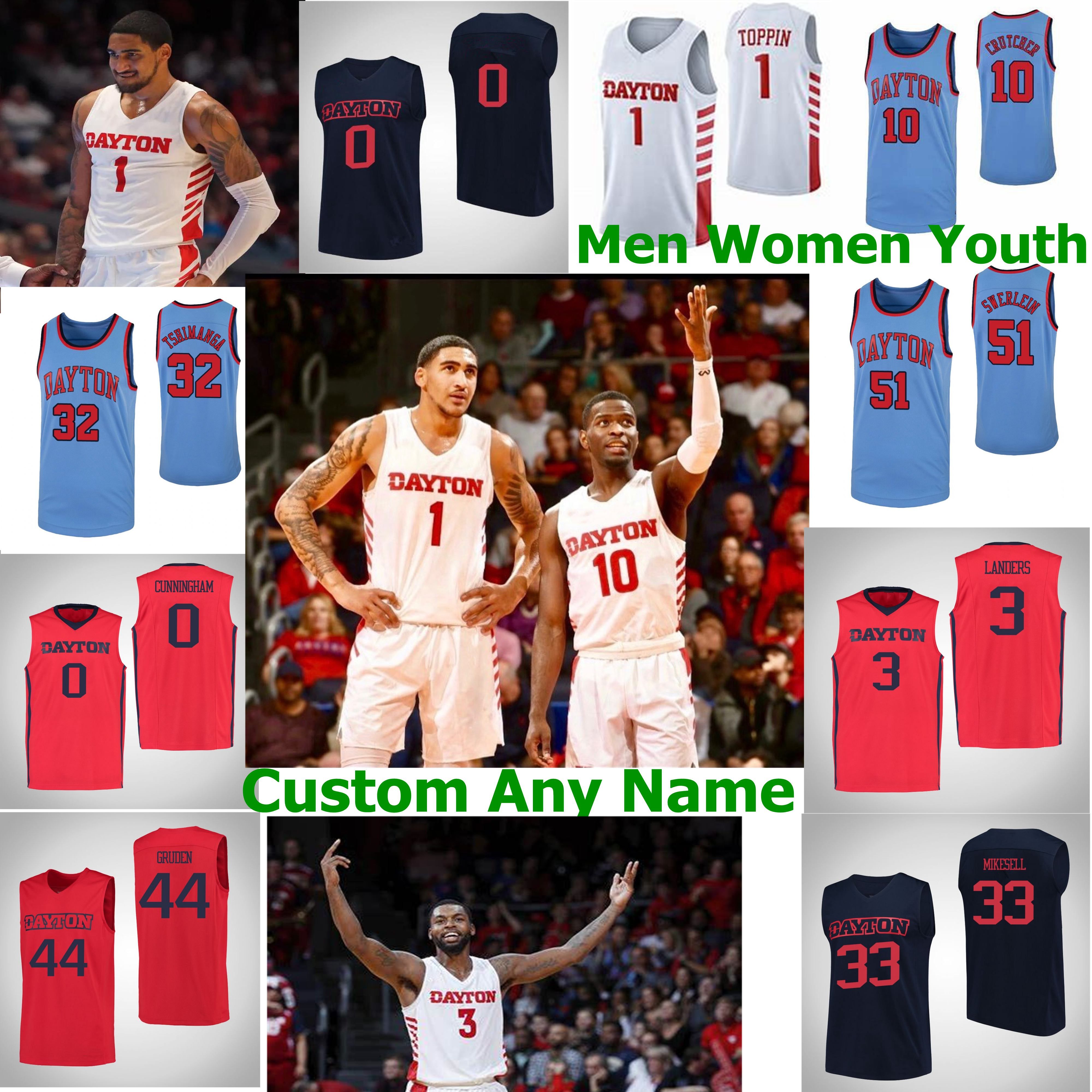 2021 Dayton Flyers NCAA College Basketball Jerseys Mens 53 Christian