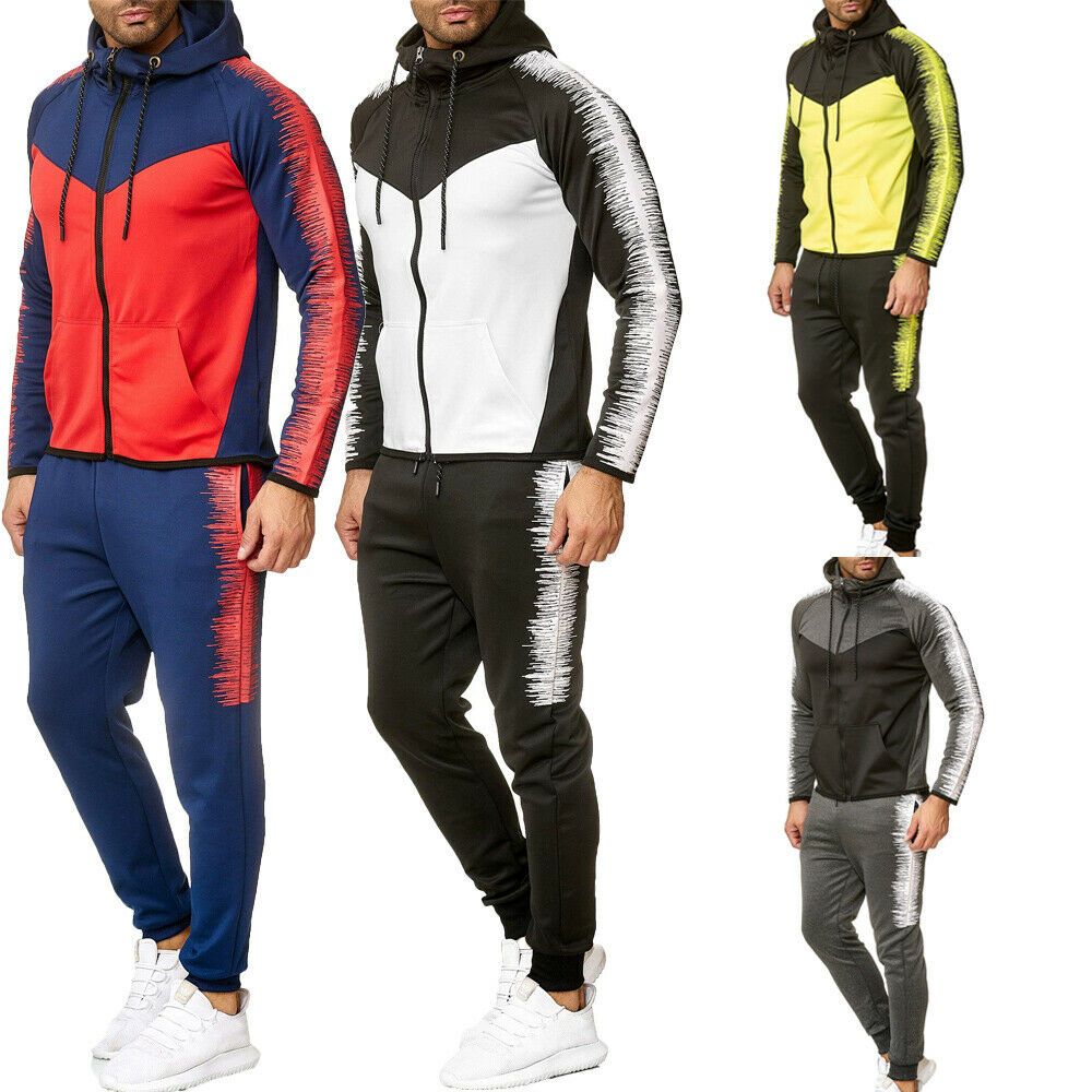 Nike Air Puff Print Logo Hooded Tracksuit Overhead Hoodie Jogging Pant Set