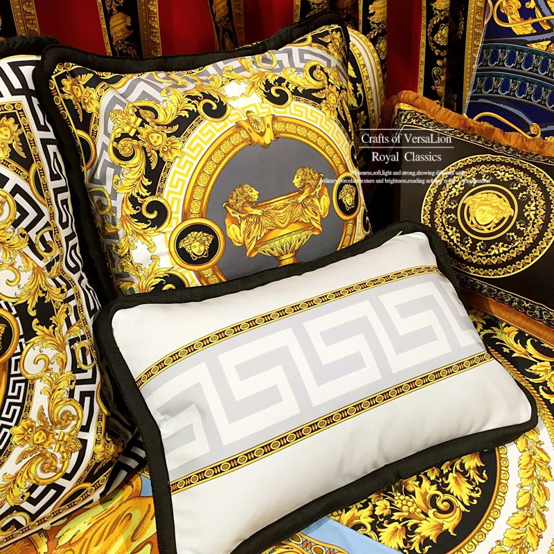 European Model Room Pillow Luxury Lumbar Sofa Bed Cushion High