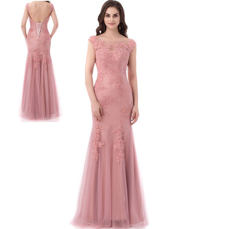 dark pink lace dress