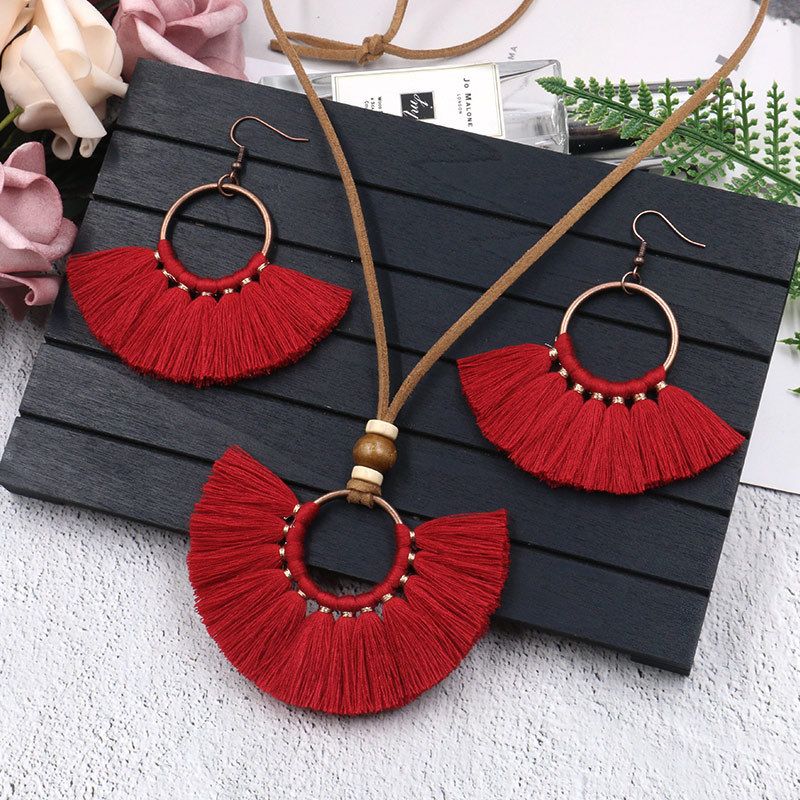 Nuevas Borlas Pendientes De Las Mujeres Joyas Tejidas A Mano Nuevas Borlas Pendientes De Las Mujeres Joyas Tejidas A Mano