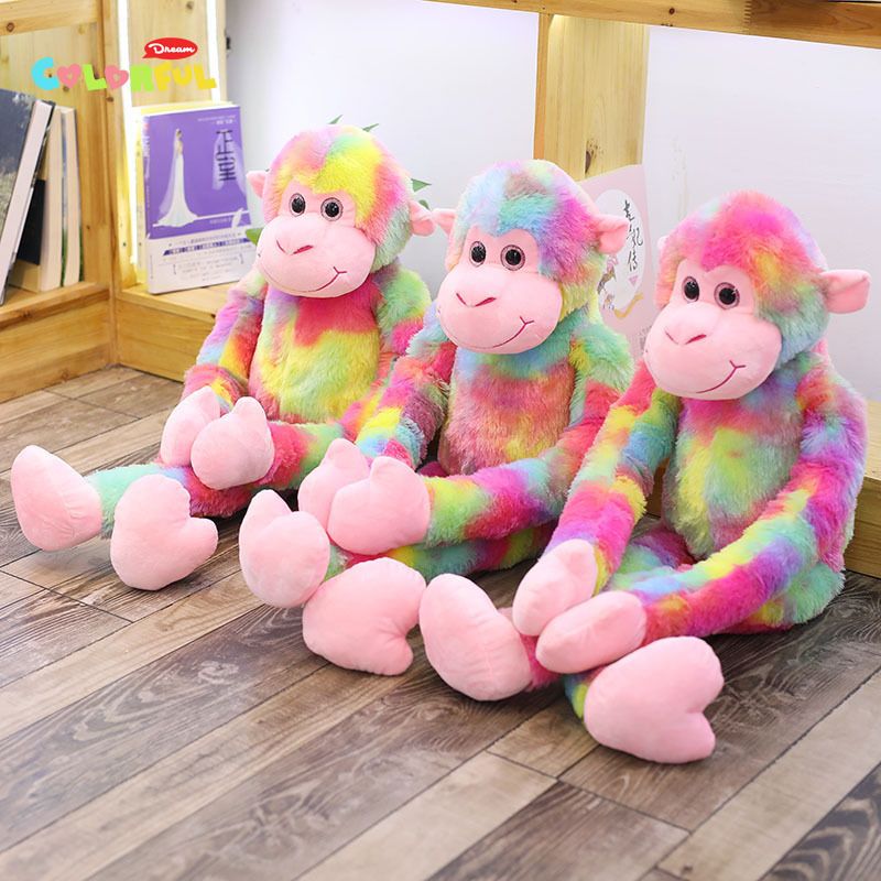 rainbow monkey stuffed animal