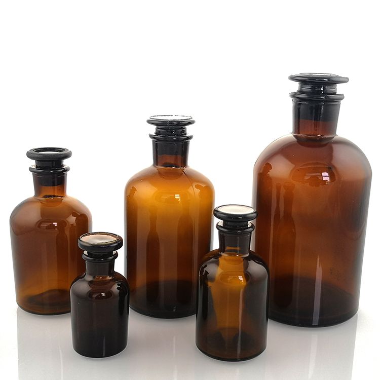2021 Best Glass Reagent Bottle Price 60ml 500ml Narrow Mouth Reagent