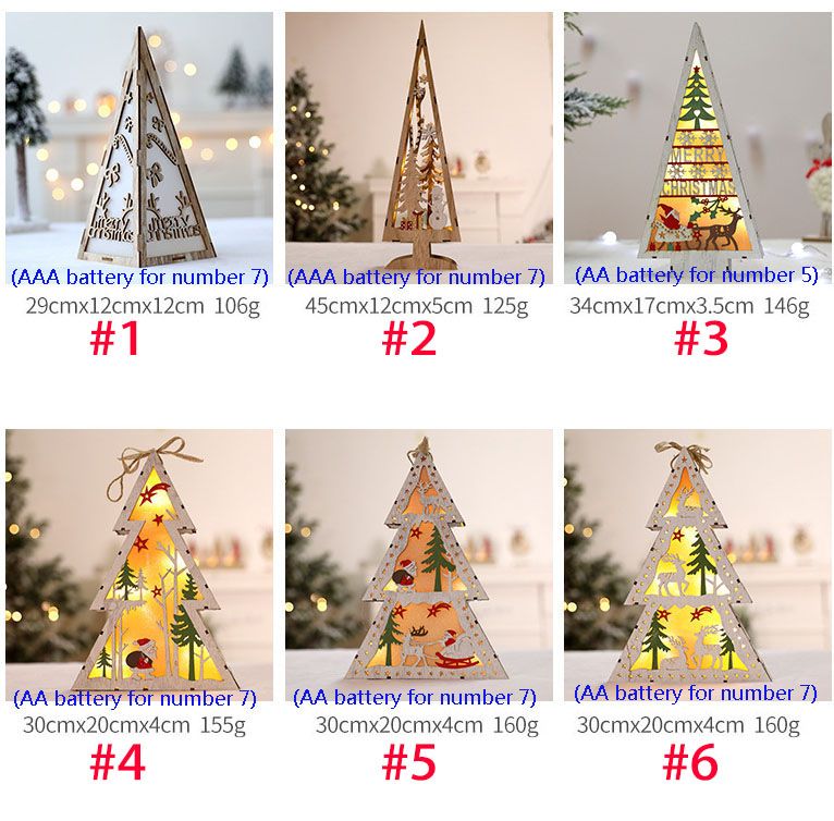 Grosshandel Led Beleuchtete Weihnachtsbaum Holz Baum Dekoration Fur Weihnachtsfeier Home Decor Desktop Fenster Hangen Anhanger Von Starhui 5 94 Auf De Dhgate Com Dhgate