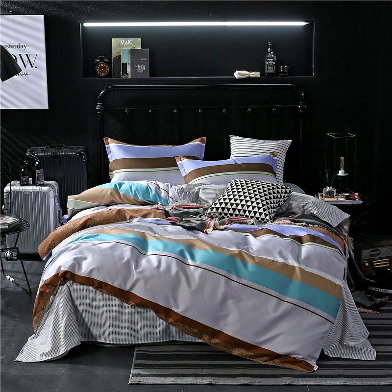 boys stripe bedding