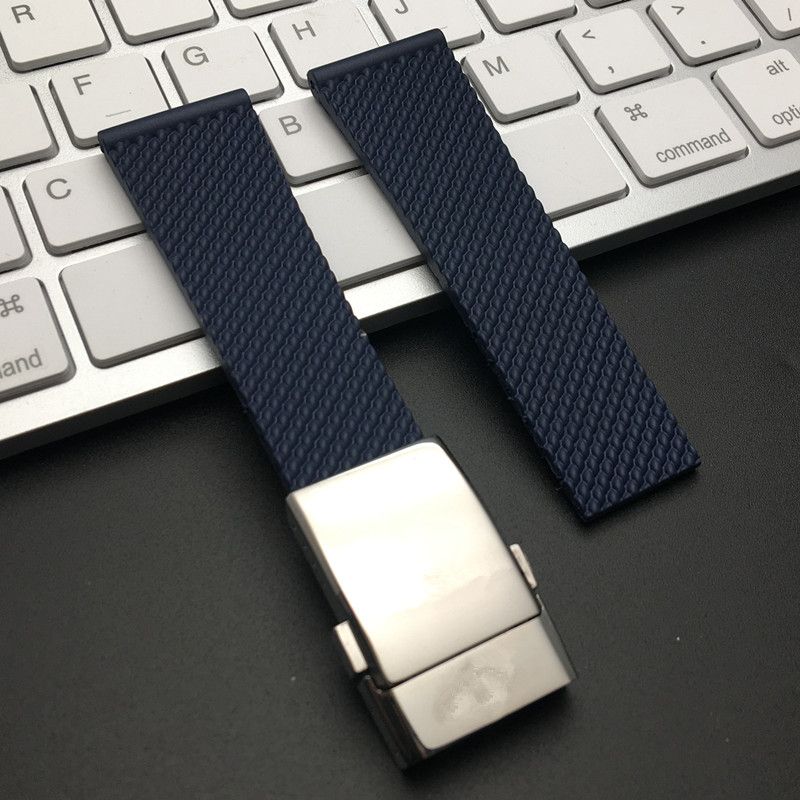 24mm Blue strap Silver buckle