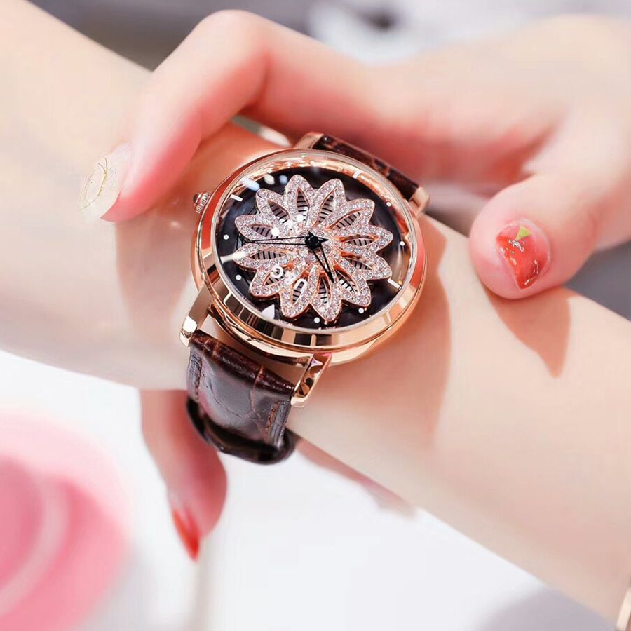 High Quality Purple Rotating Dial Ladies Watch Fashion Waterproof Bracelet Beautiful Personalized Gift Creative Jewelry High Quality Watches Watches For Less From Mkshoubiao 35 44 Dhgate Com