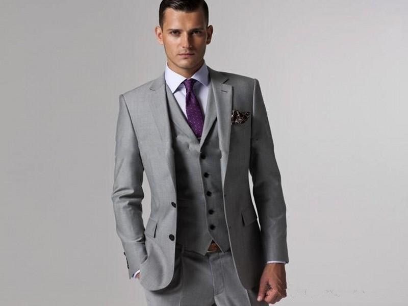 Nuevos y elegantes trajes de boda para (chaqueta + corbata + chaleco + pantalones)