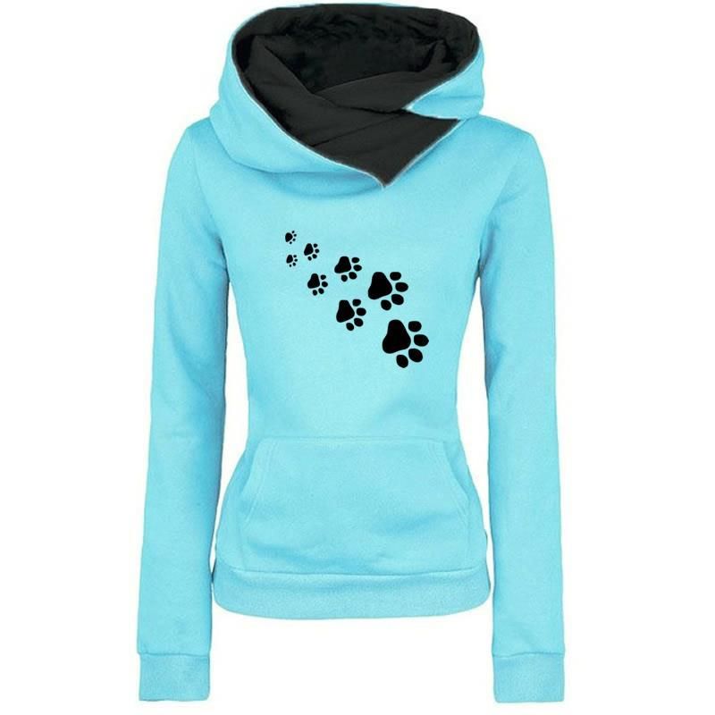 paw print hoodie