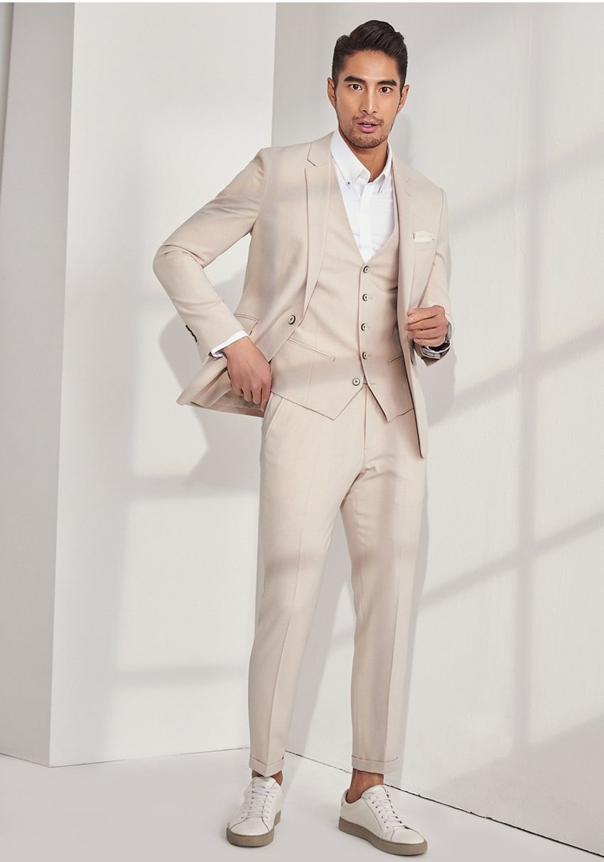 simple wedding suit