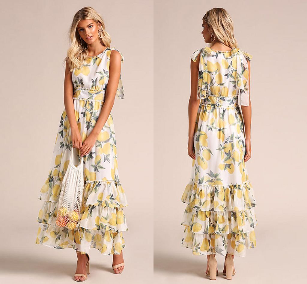 lemon chiffon dress